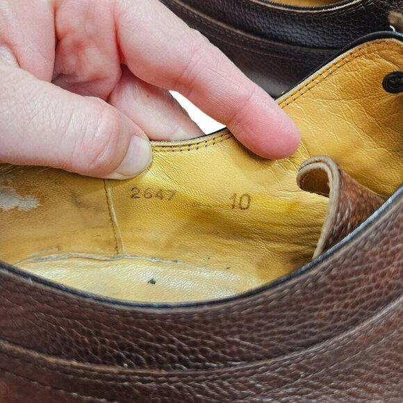 To Boot New York Adam Derrick Men's Brown Leather Lace-Up‎ Dress Shoes Size 10 - Picture 4 of 16